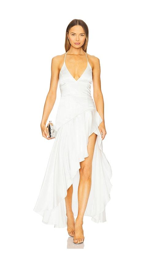Bardot Sorella Halter Dress in White | Lyst