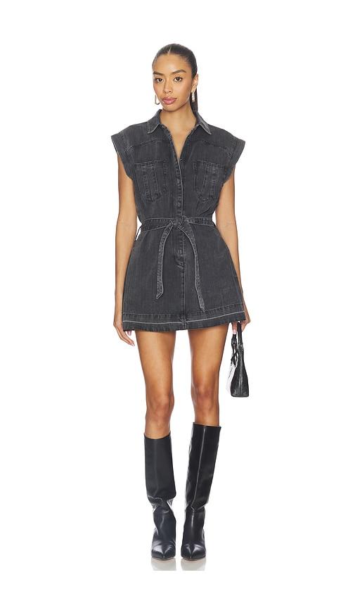 one teaspoon denim dress NEW FREE PEOPLE X ONE TEASPOON Sz S TATTOO SALTY DOG BRAXTON MINI DENIM DRESS