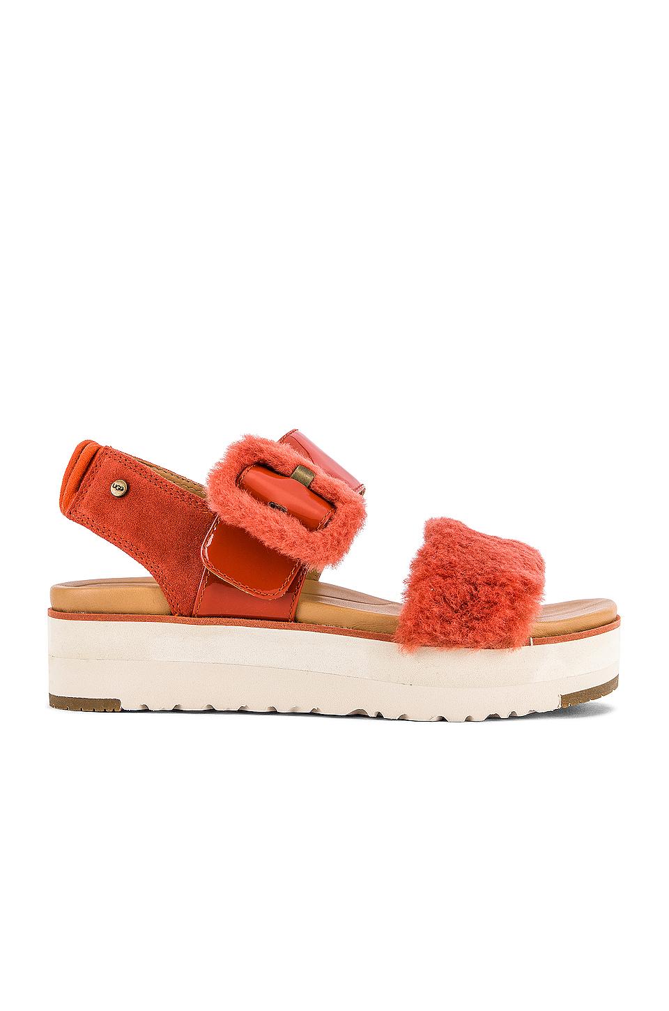 ugg fluff red