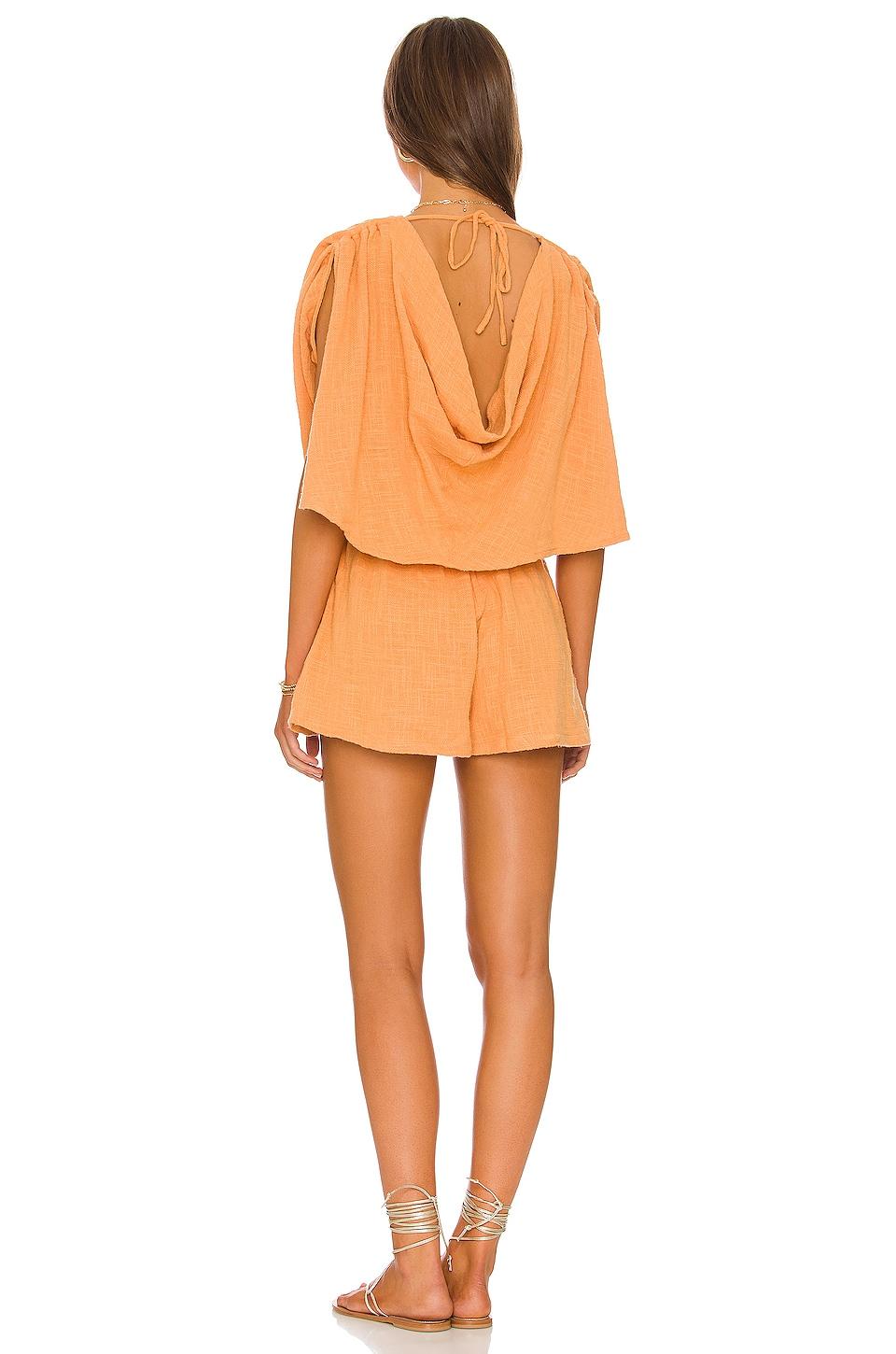 Cotton Pietro Romper in Orange 
