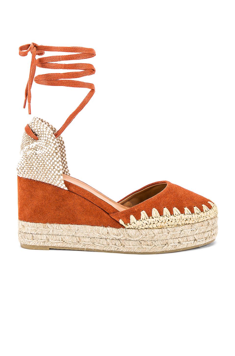 Castaner Suede Cavan Wedge in Brown - Lyst