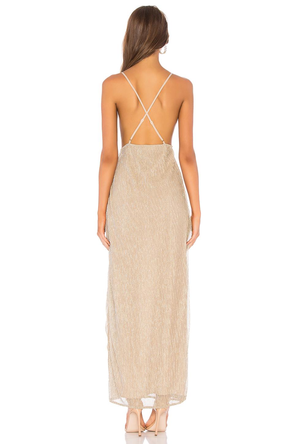 hailee high slit maxi dress