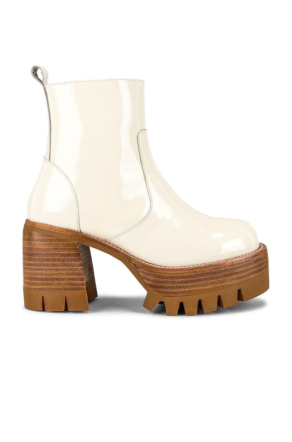 quavo platform bootie white