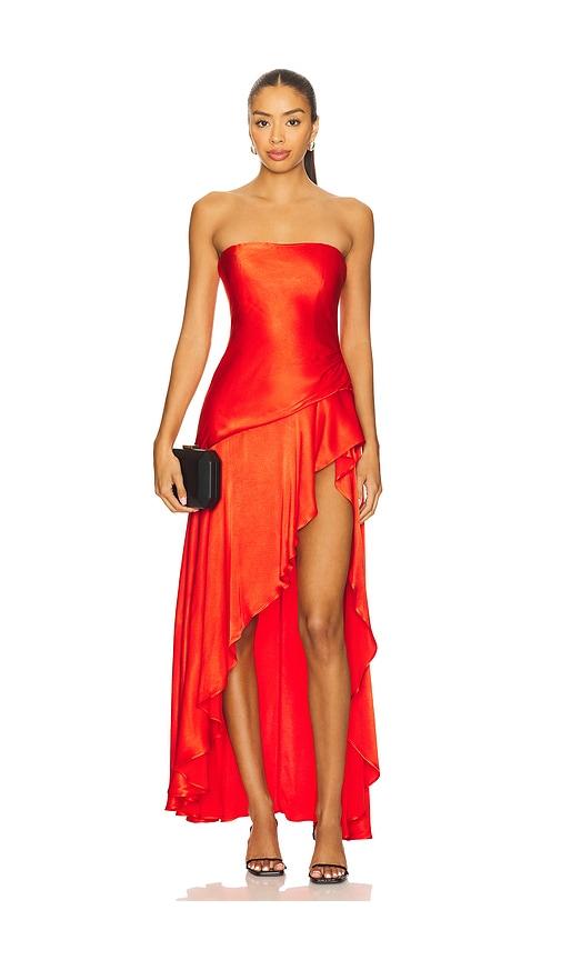 strapless asymmetrical mini dress Bethany Strapless Cinch Mini Dress