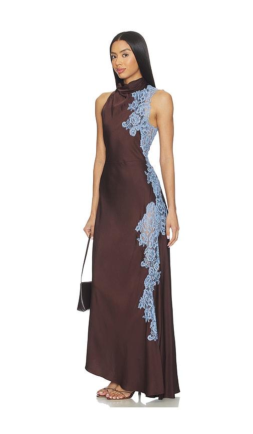 open lace back dress Macy Chiffon Adjustable Bridesmaid Dress