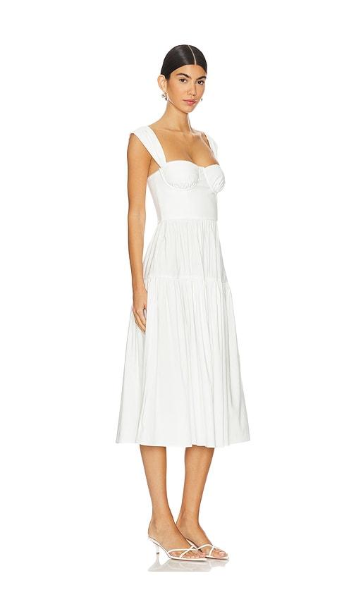 weworewhat corset poplin dress Strapless Corset Ruched Dress (Women)