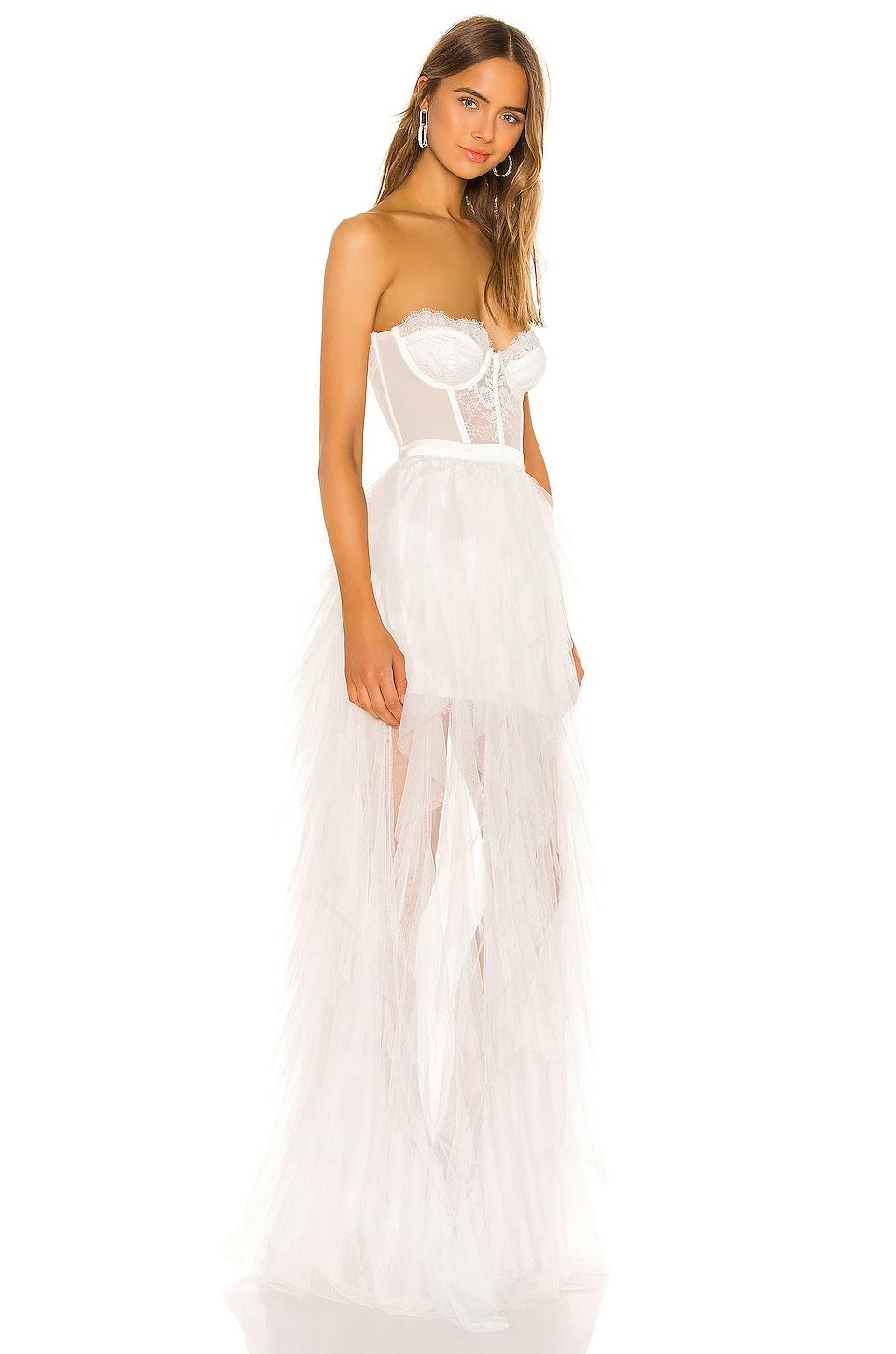 For Love Lemons X Revolve Bustier Gown In Weiss Lyst