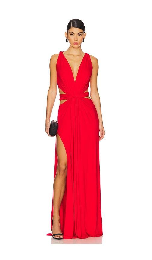 sid neigum gathered slit maxi dress Gathered Slit Maxi Dress XS / White