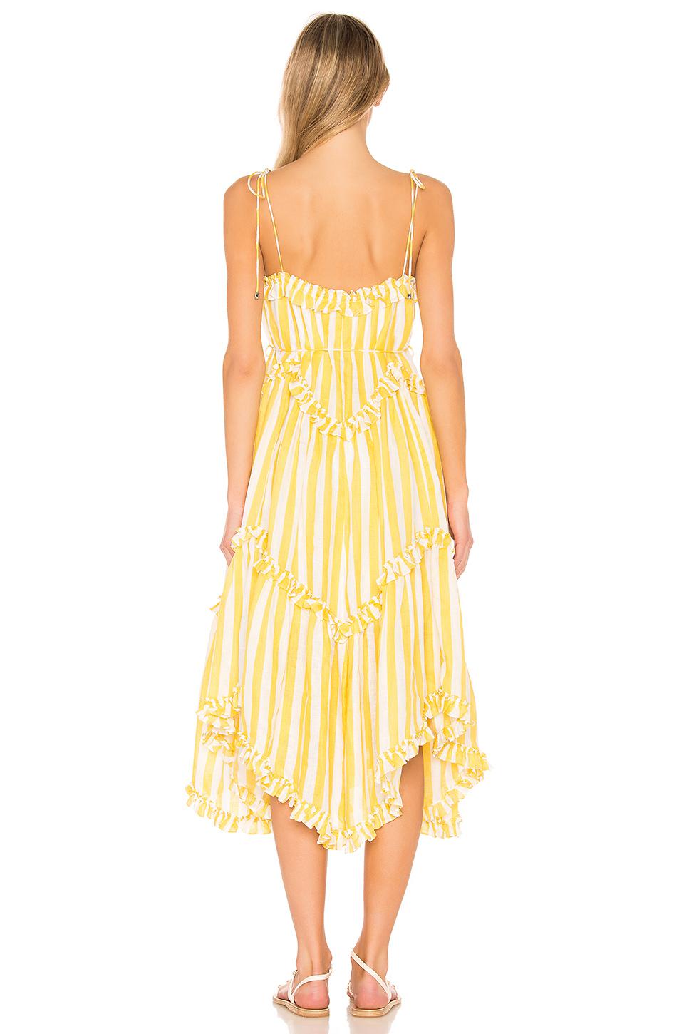 zimmermann lumino floating stripe dress
