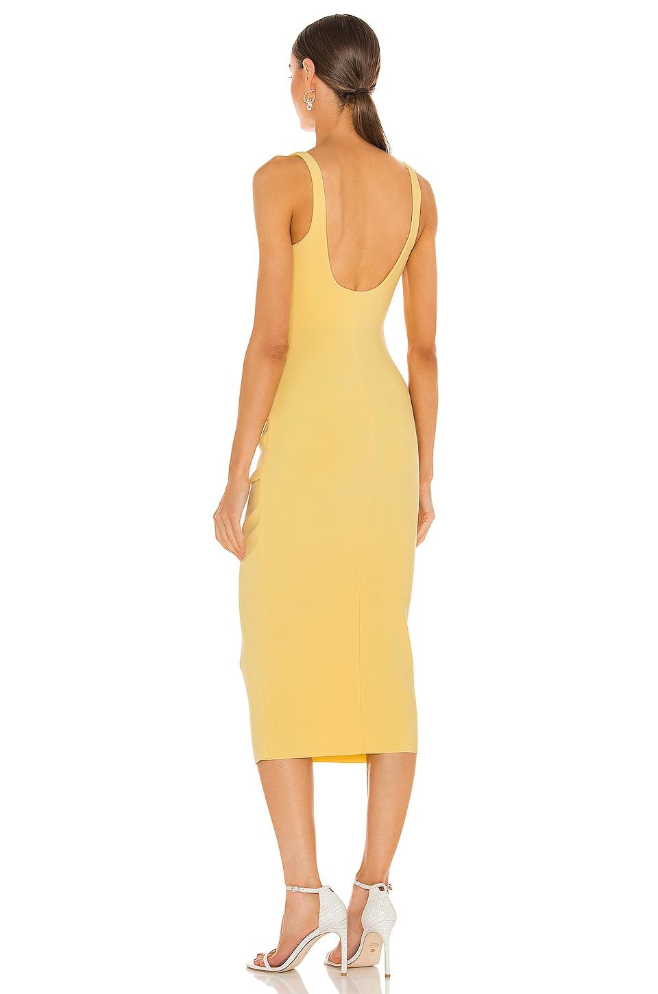 Bec & Bridge Karina Tuck Midi Dress in Yellow | Lyst