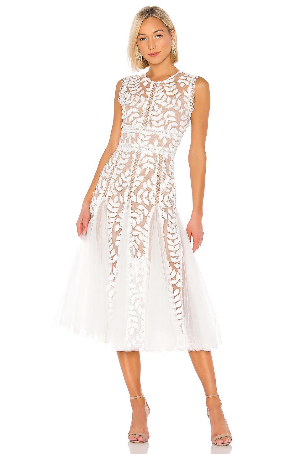 Bronx and Banco Saba Blanc Midi Dress in White - Lyst