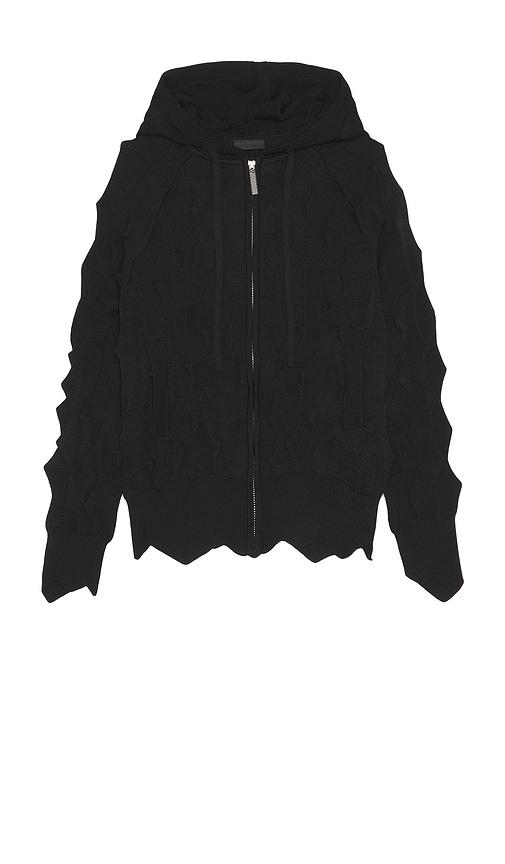 MADFRENZY Spiked Slim Zip Up Hoodie in Black for Men | Lyst UK