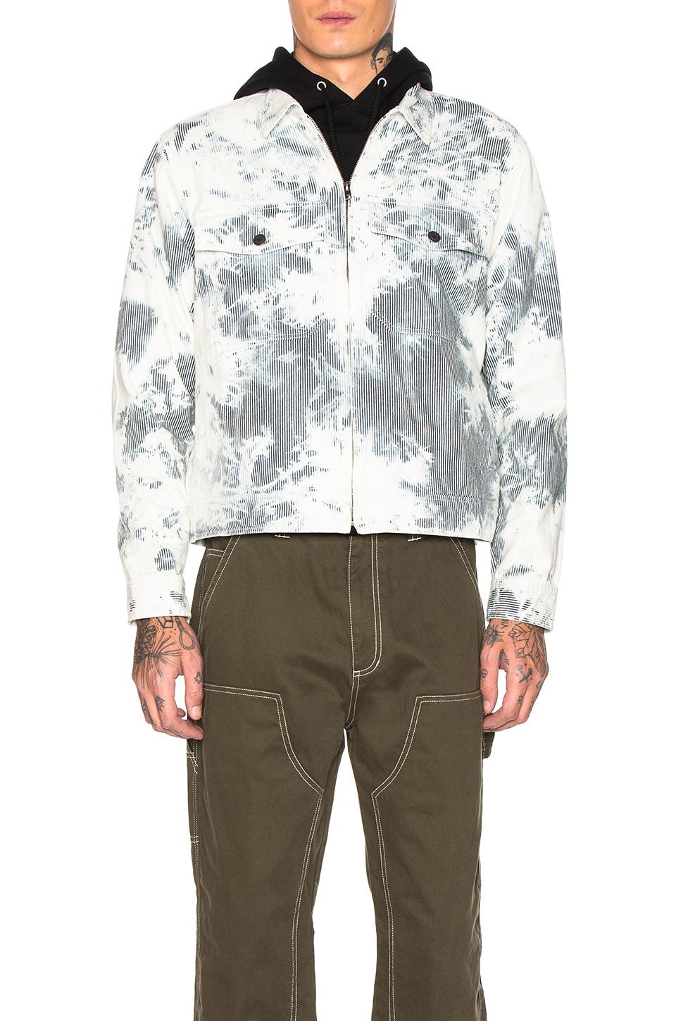 Stussy Hickory Stripe Garage Jacket in 