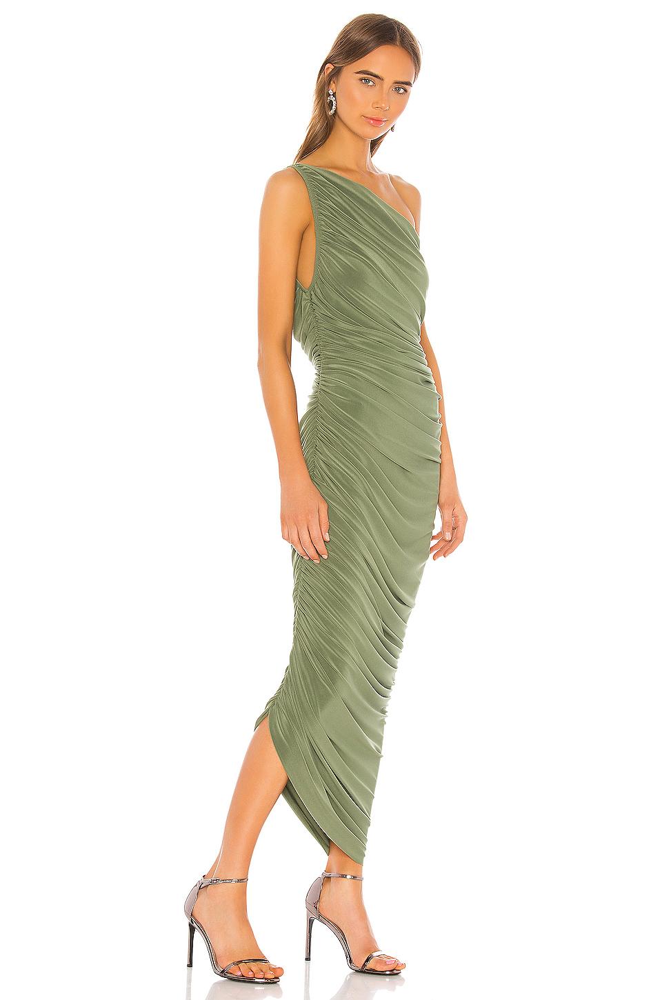 Norma Kamali Synthetic Diana Gown in Green - Lyst