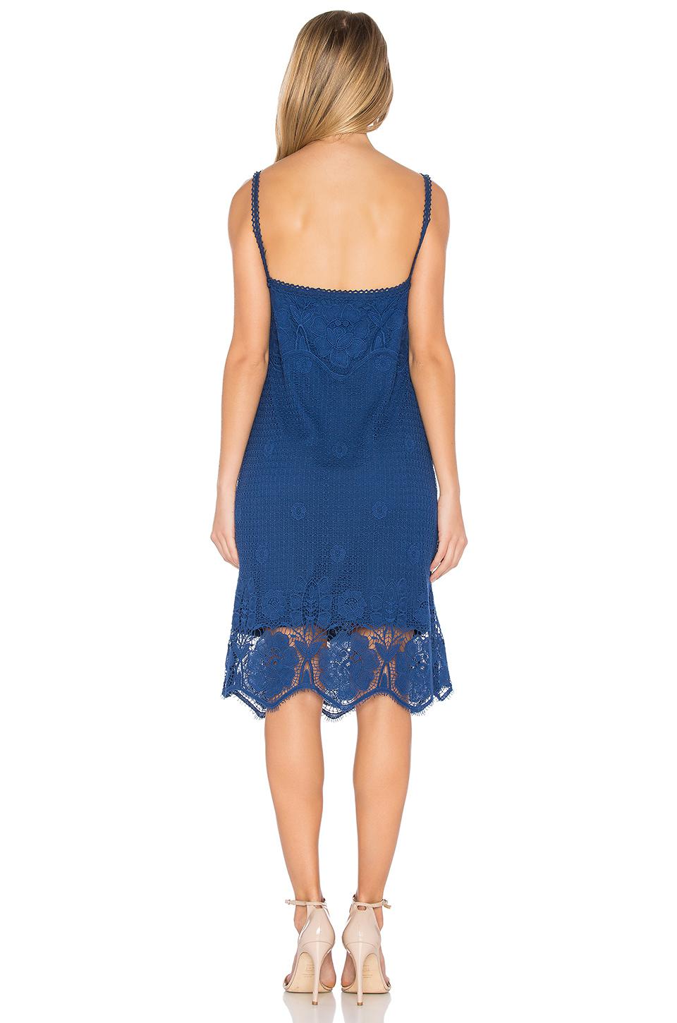 Download BB Dakota Lace Cassia Dress in Indigo (Blue) - Lyst