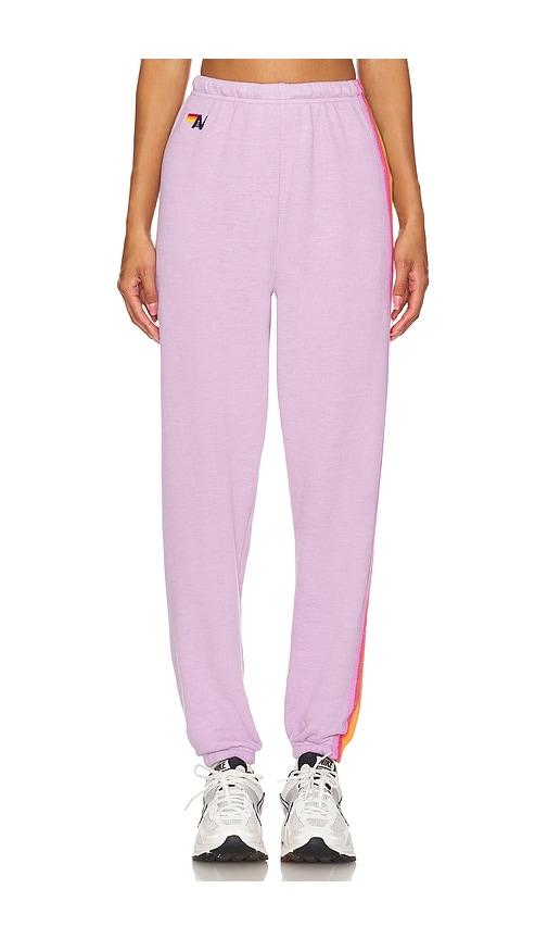 Aviator Nation 5 Stripe Sweatpant in Pink Lyst UK
