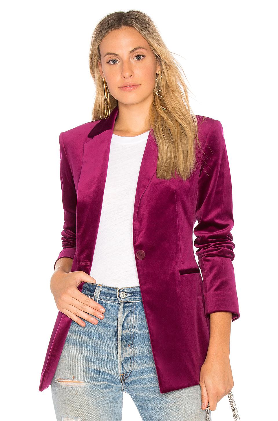 theory pink blazer