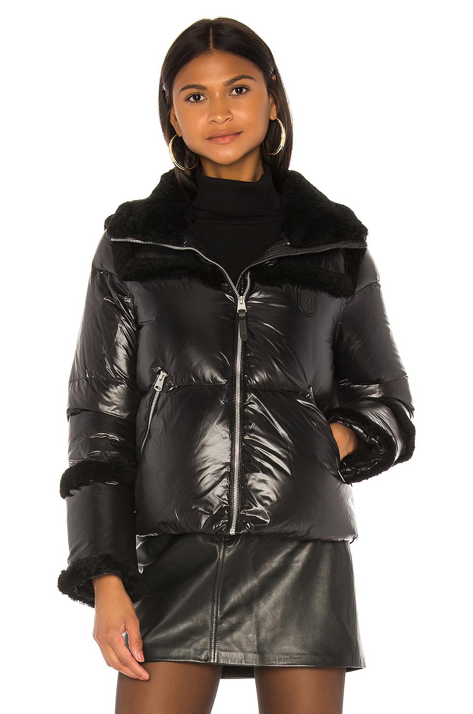 Miya Shearling Trim Puffer Jacket Shop 