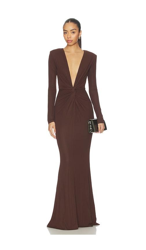 brown and orange maxi dress Thekla Maxi Dress