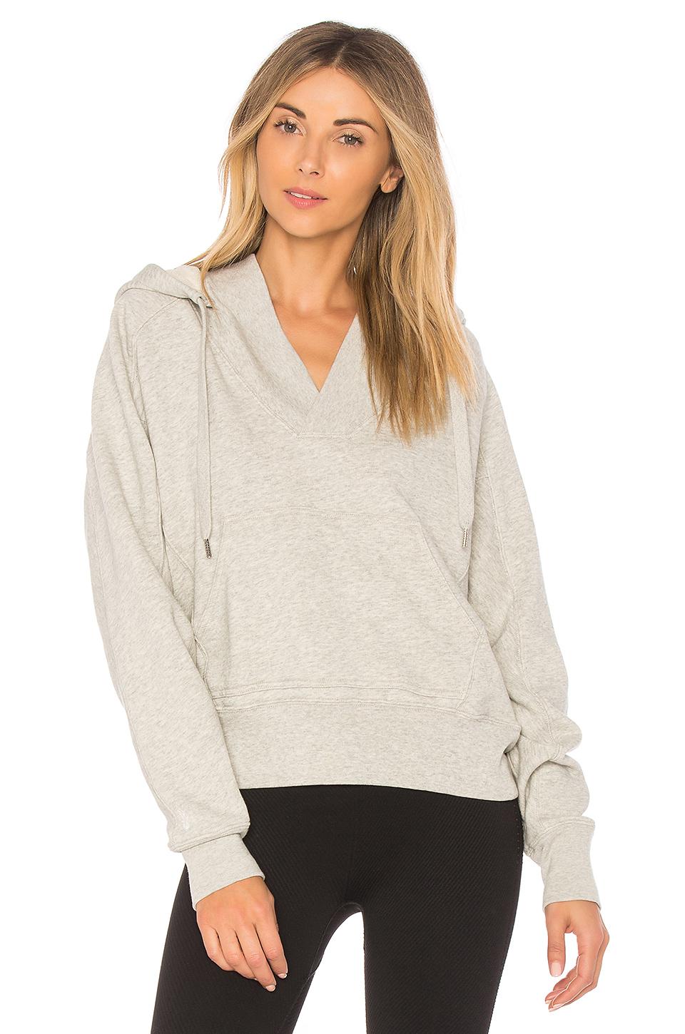 Free People Cotton Movement Good Luck Hoodie in Grey Combo (Gray) - Lyst