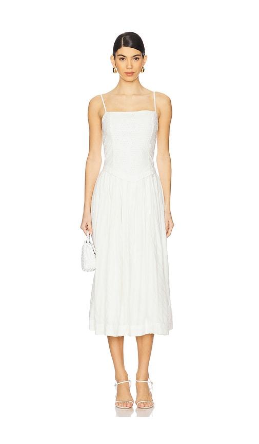 revolve white midi dress NWT REVOLVE Australia SHOWPO Donissa Midi Dress Panelled Knit Dress White US 4