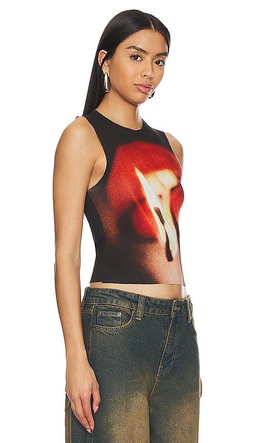 Jaded London Slinky Tank Top in Red | Lyst
