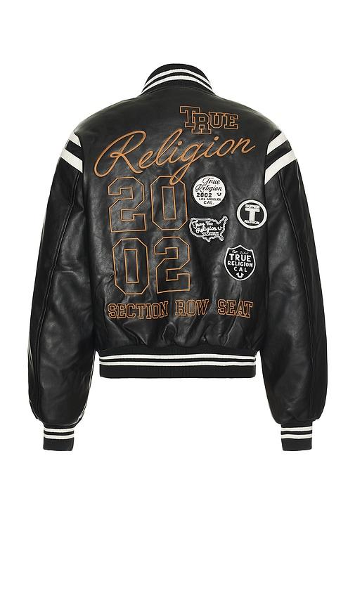 TRUE RELIGION Retro Varsity Jacket in Black for Men Lyst UK