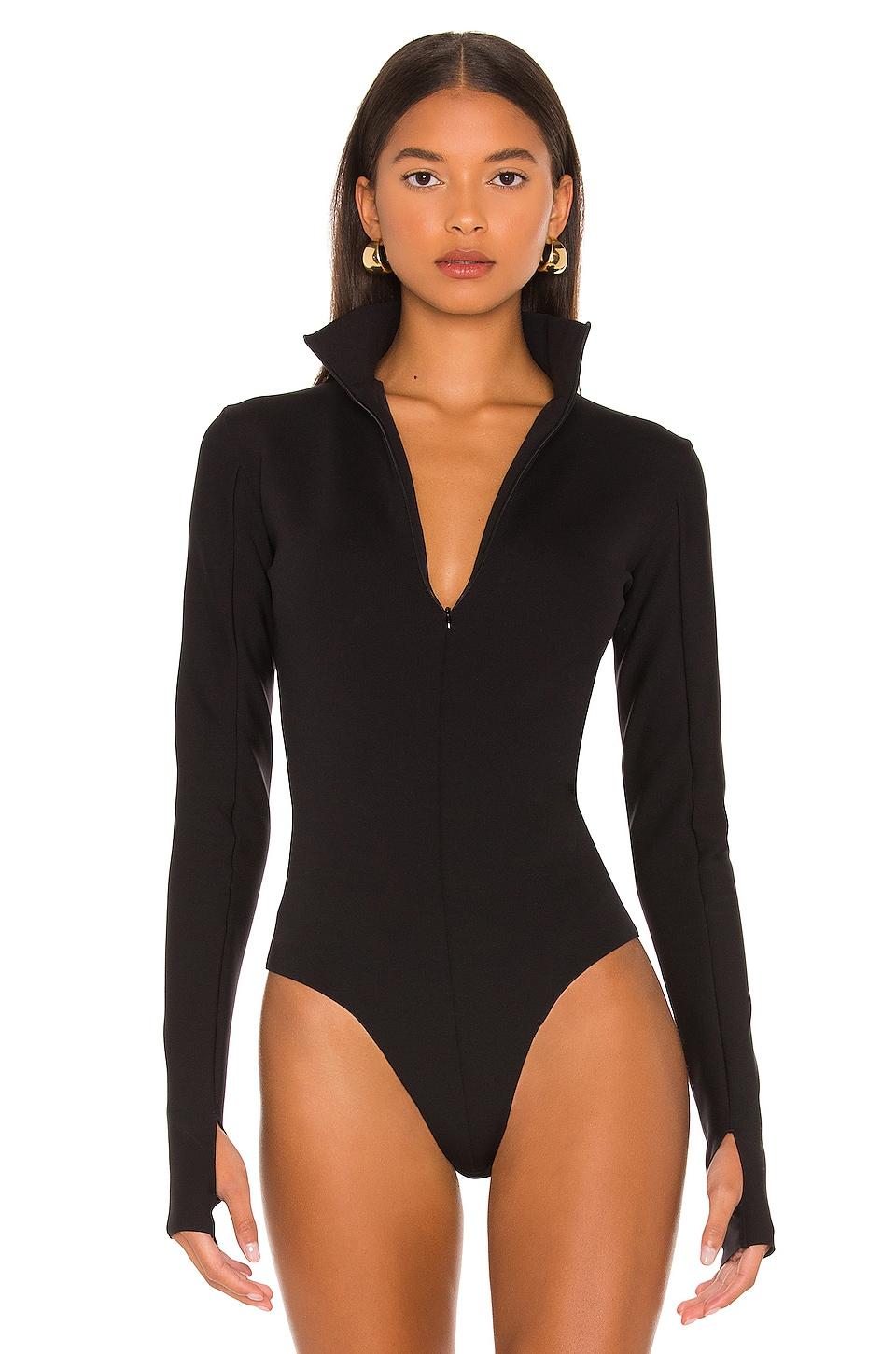 Commando Neoprene Long Sleeve Bodysuit in Black | Lyst UK