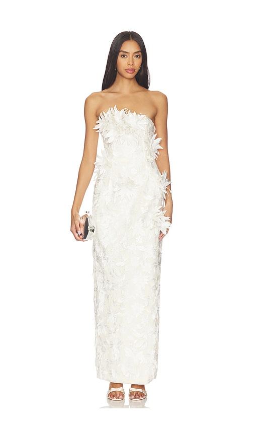Kim Shui Floral Dress in White | Lyst