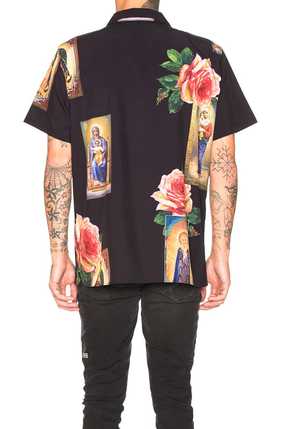 Civil Regime Holy Floral Shirt in Black for Men Lyst