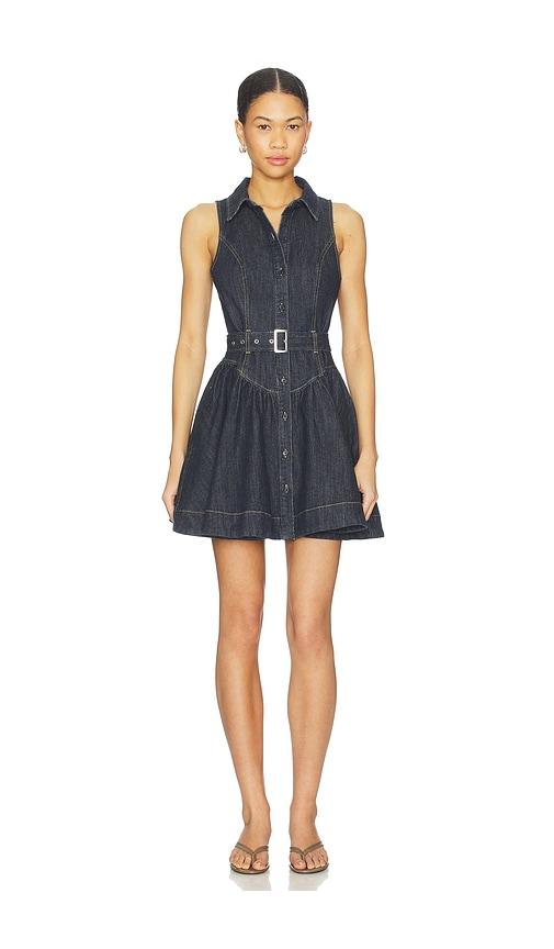 steve madden giselle denim dress Steve Madden Giselle Leopard Denim Dress