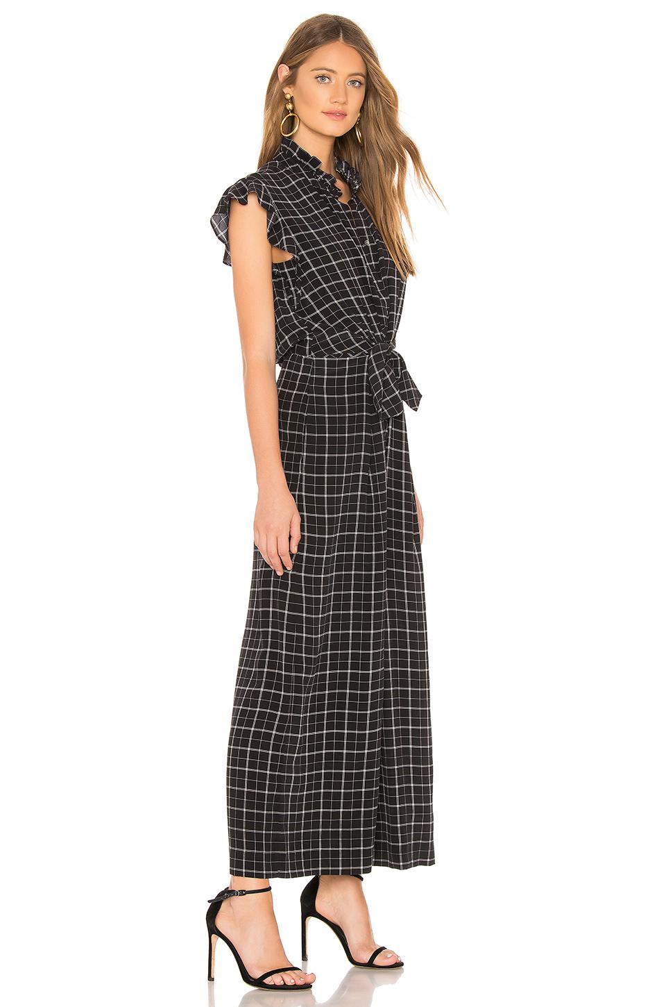 rebecca taylor plaid silk jumpsuit