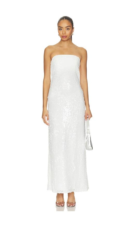 nina ricci satin-finish maxi dress Nina Ricci Ruffle Silk Crêpe Gown – Runway Catalog