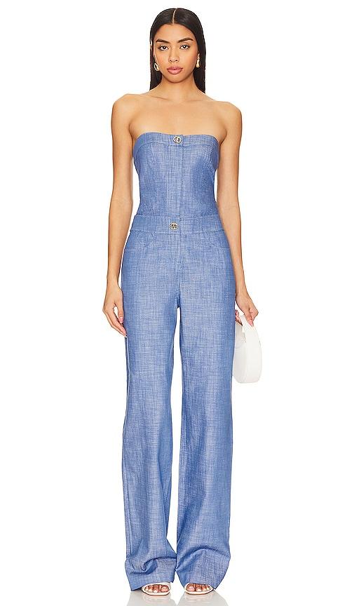 Alexis Breslin Jumpsuit in Blue Lyst
