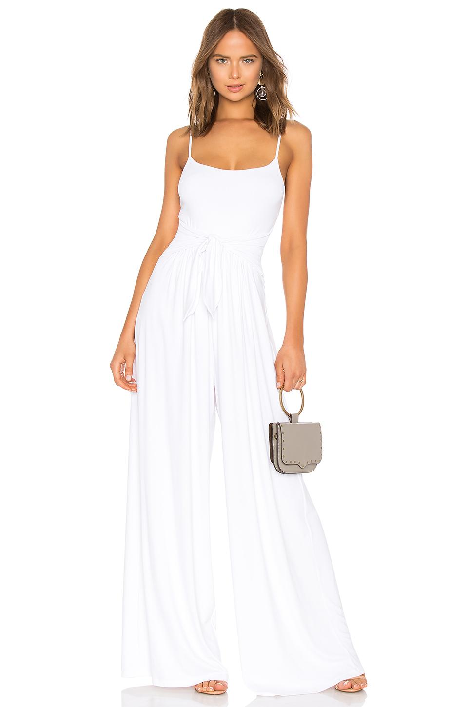 white jumpsuit flowy