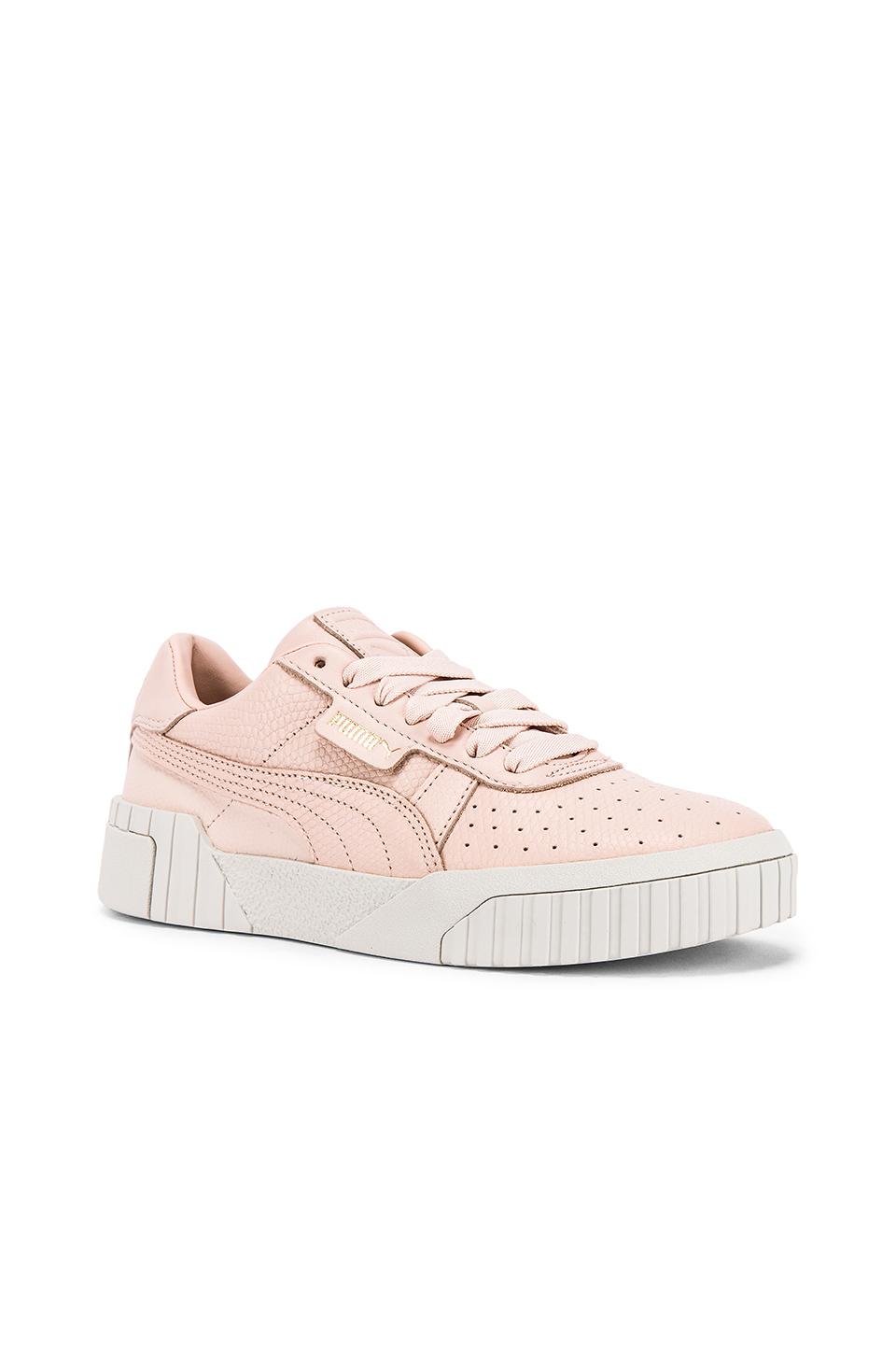puma cali emboss pink