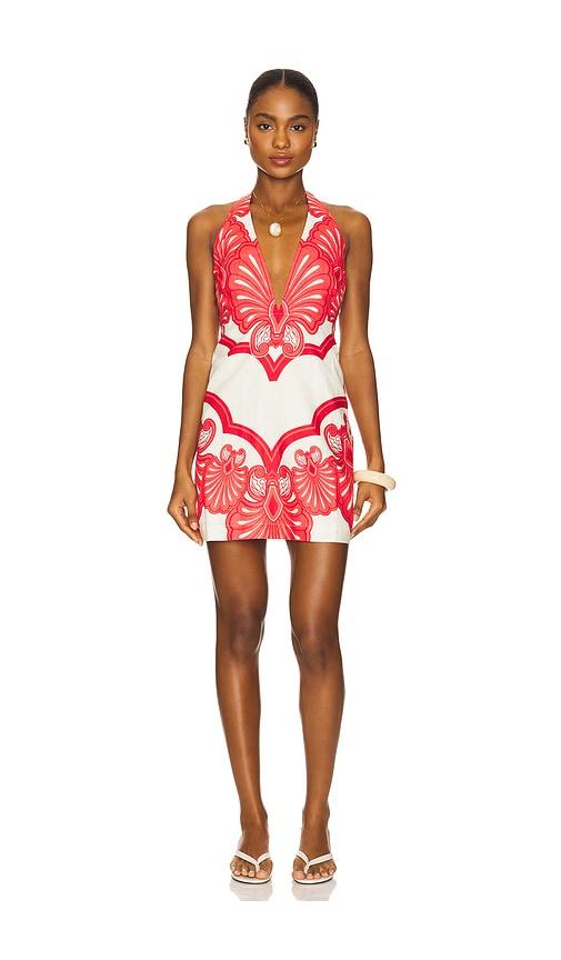 ruffle skirt mini dress White Ruffle Mini Dress L