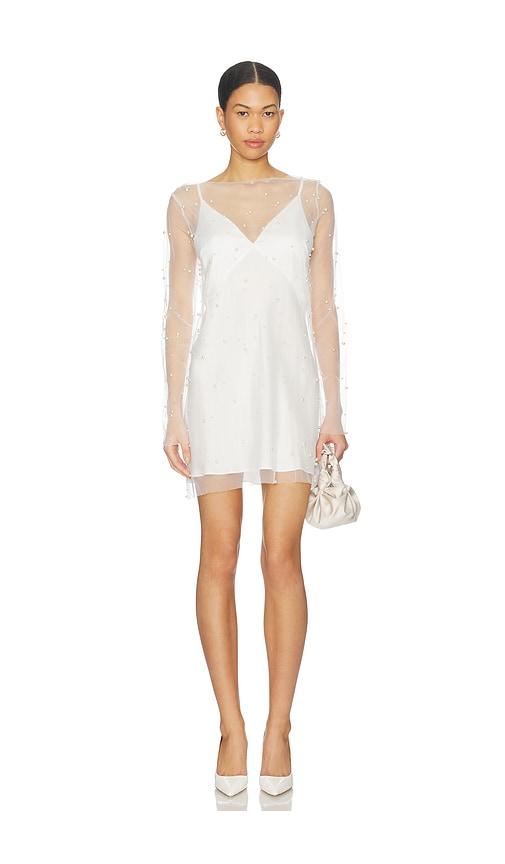 shona joy white mini dress Shona Joy Lani Draped Mini Dress | White