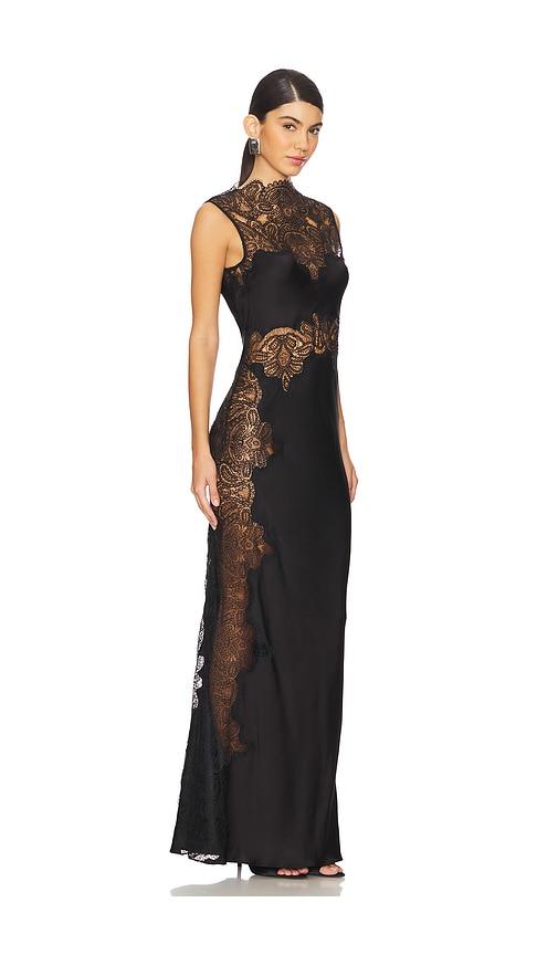 Shona Joy Jamila Lace High Neck Maxi Dress in White | Lyst