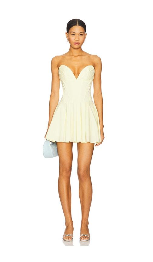superdown Carmela Strapless Dress in Yellow | Lyst superdown Carmela Strapless Dress in Yellow | Lyst