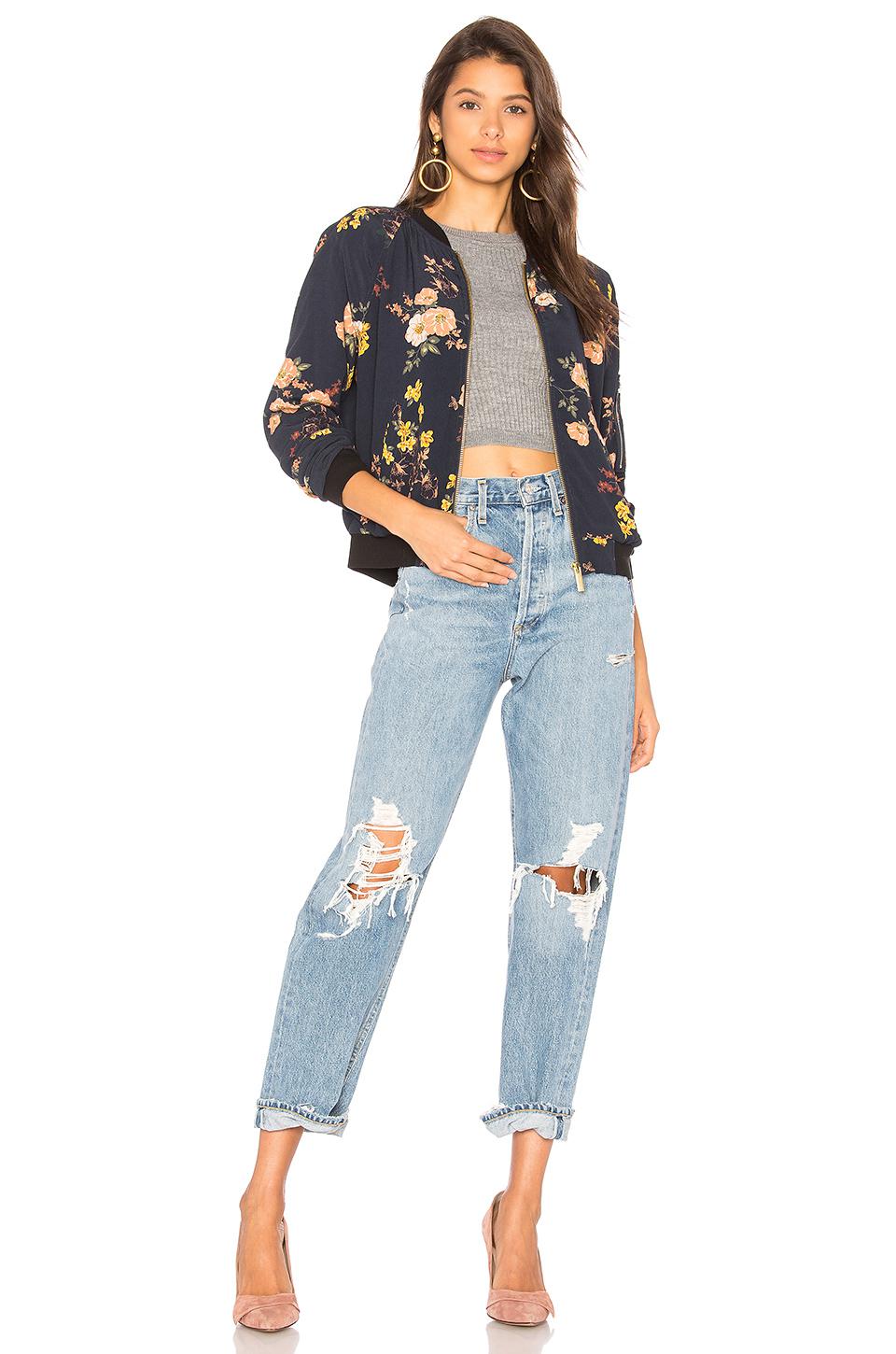 Download Sanctuary Synthetic Woodlands Bomber Jacket in Blue - Lyst