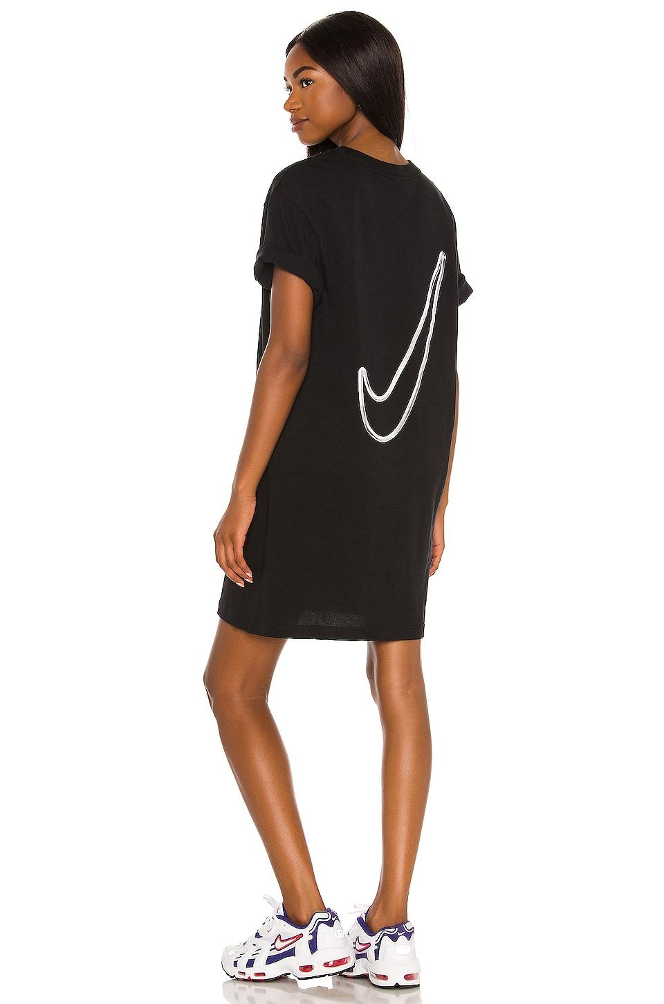 Nike Swoosh Dress in Black | Lyst