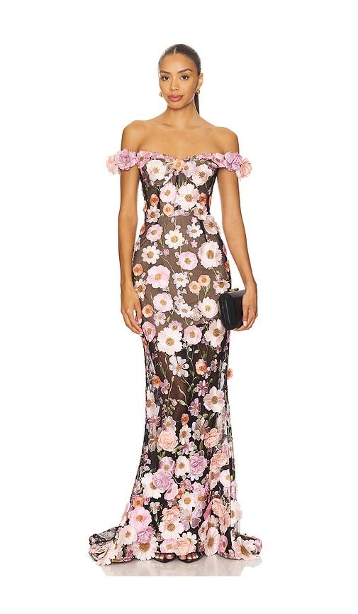 sachin and babi light blue dress Bronx And Banco Floral Embroidered Dress main image 1