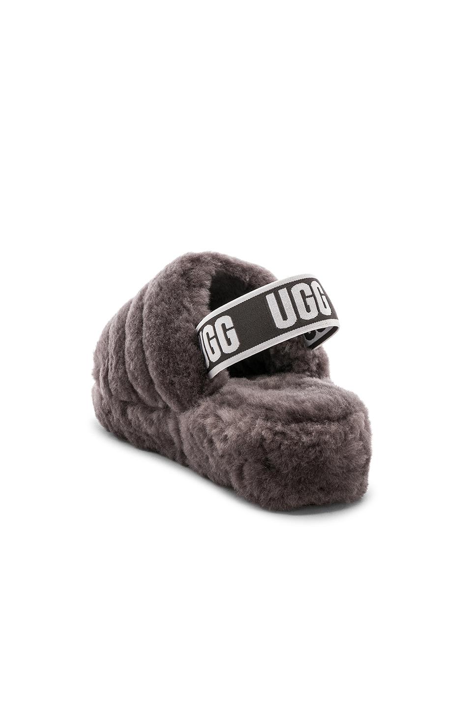 ugg slides charcoal