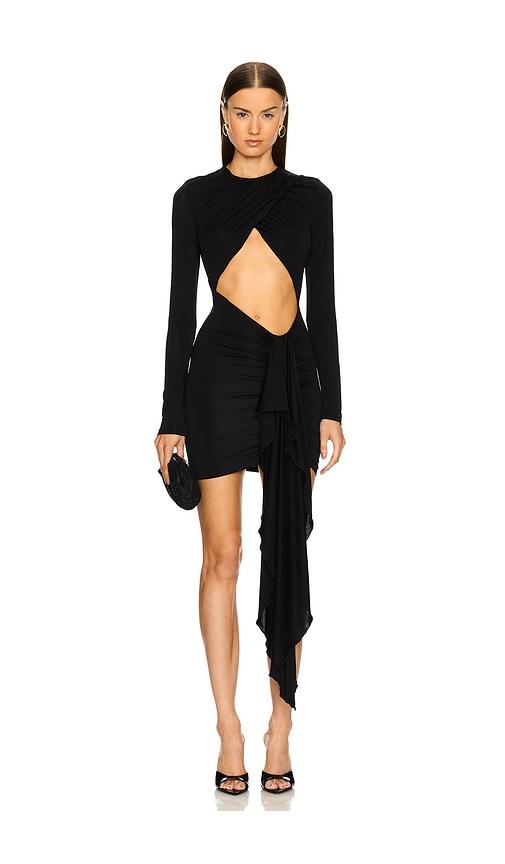 white christmas dresses Black Cutout Maxi Dress