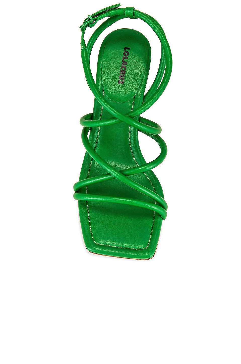 Lola Cruz Leather Sivi Sandal in Green | Lyst