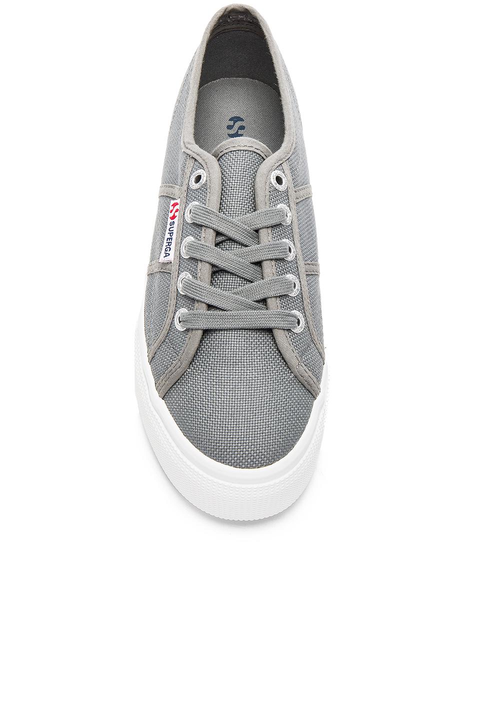 grey superga platform