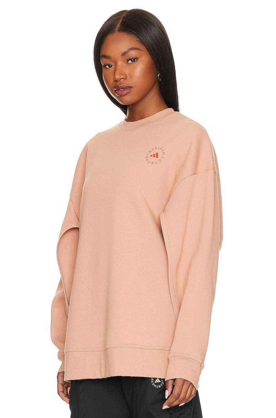 adidas By Stella McCartney True Purpose Split Sleeve Sweatshirt in Pink |  Lyst