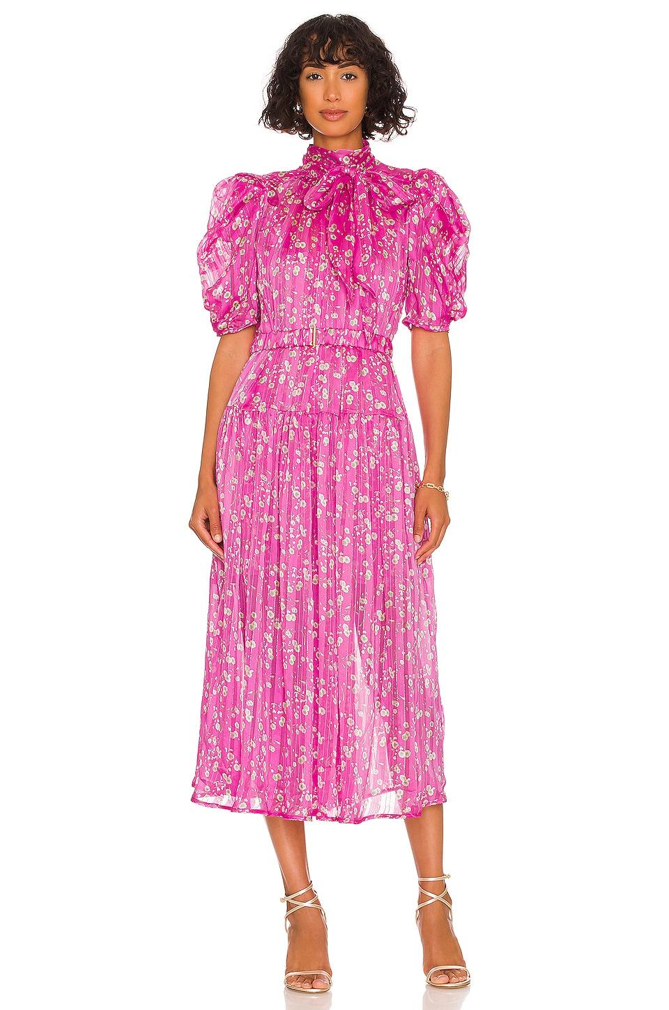 Sabina Musayev Gardenia Midi Dress in Pink | Lyst