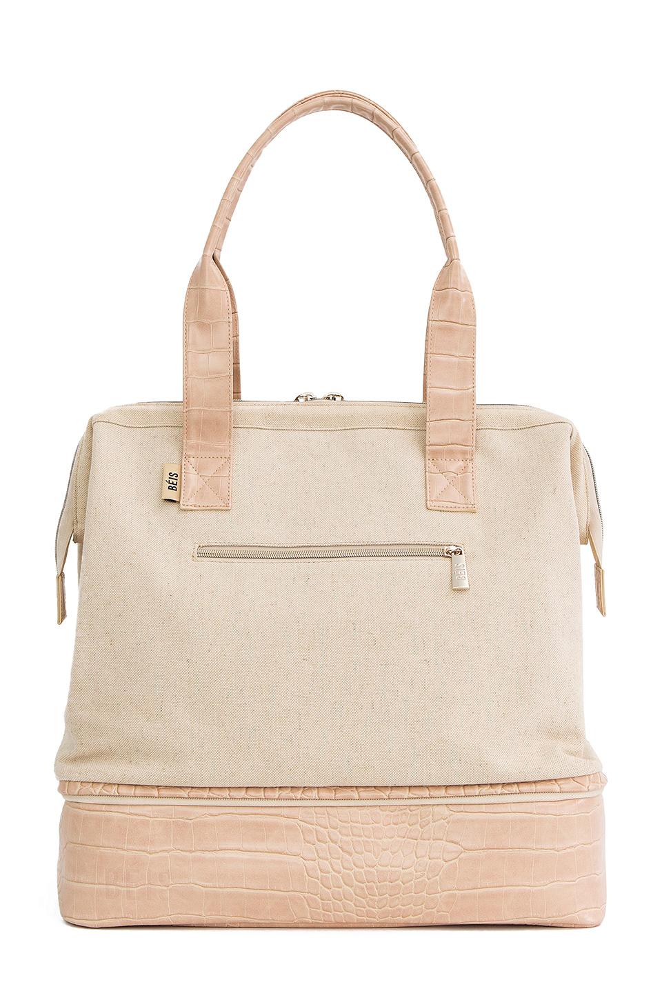 BEIS Mini Weekend Bag in Natural Lyst